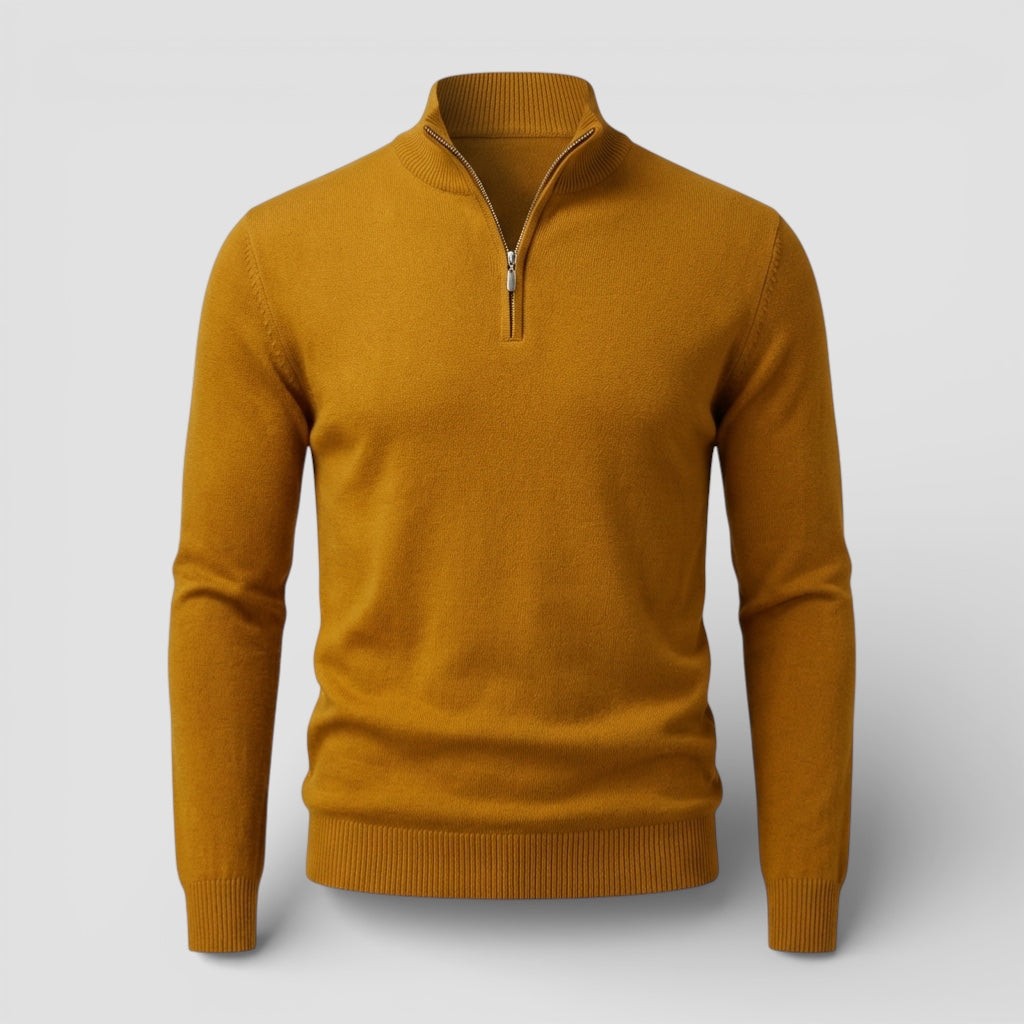 Evermont | Men’s Half-Zip Sweater Heritage Knit Crew