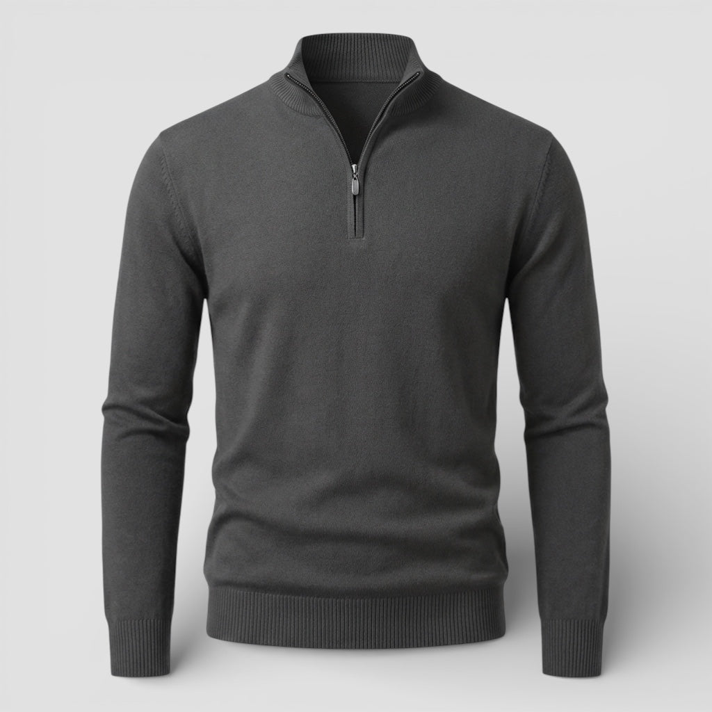 Evermont | Men’s Half-Zip Sweater Heritage Knit Crew Comfort