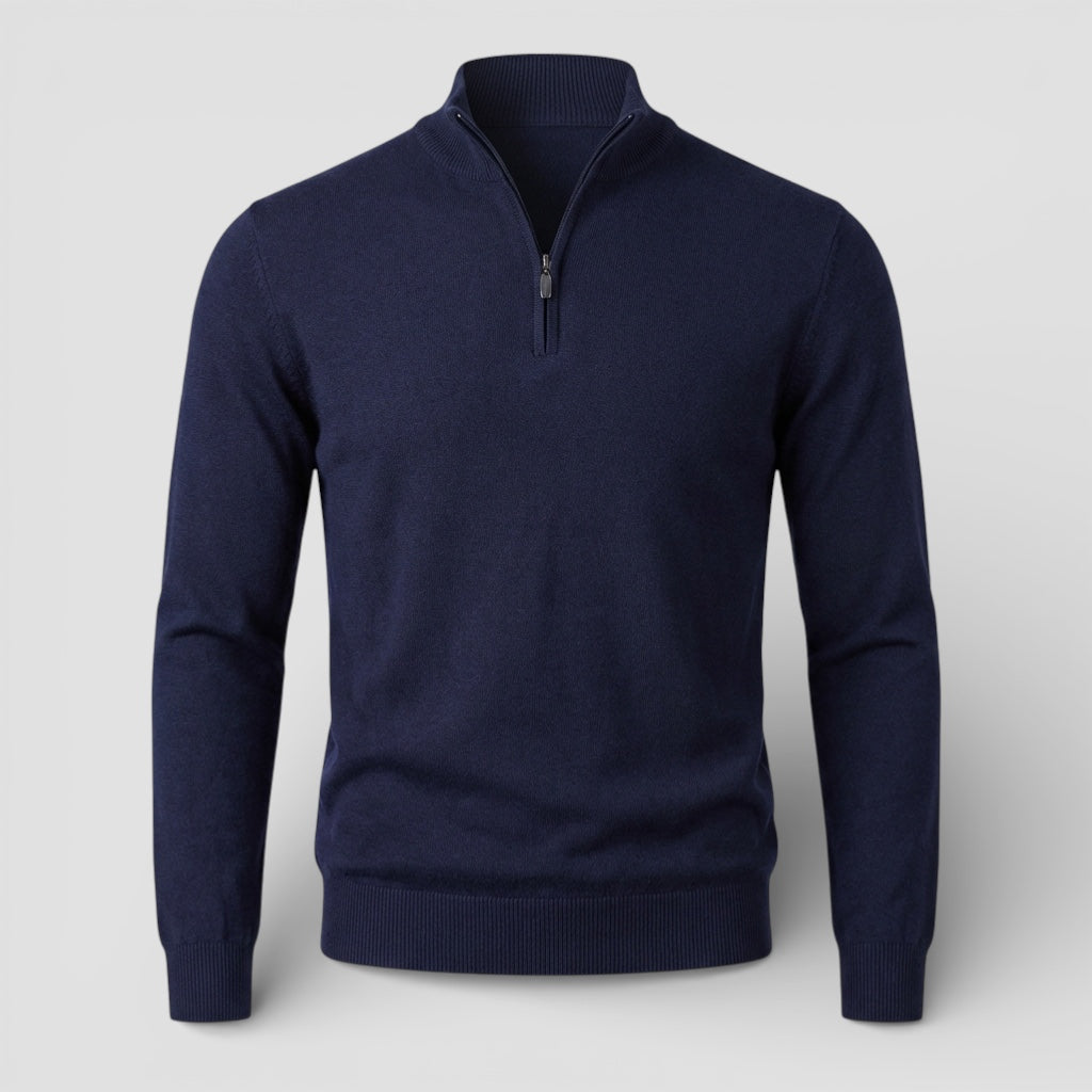 Evermont | Men’s Half-Zip Sweater Heritage Knit Crew