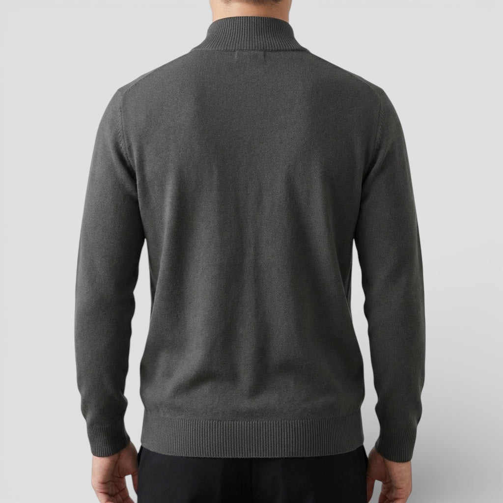 Evermont | Men’s Half-Zip Sweater Heritage Knit Crew