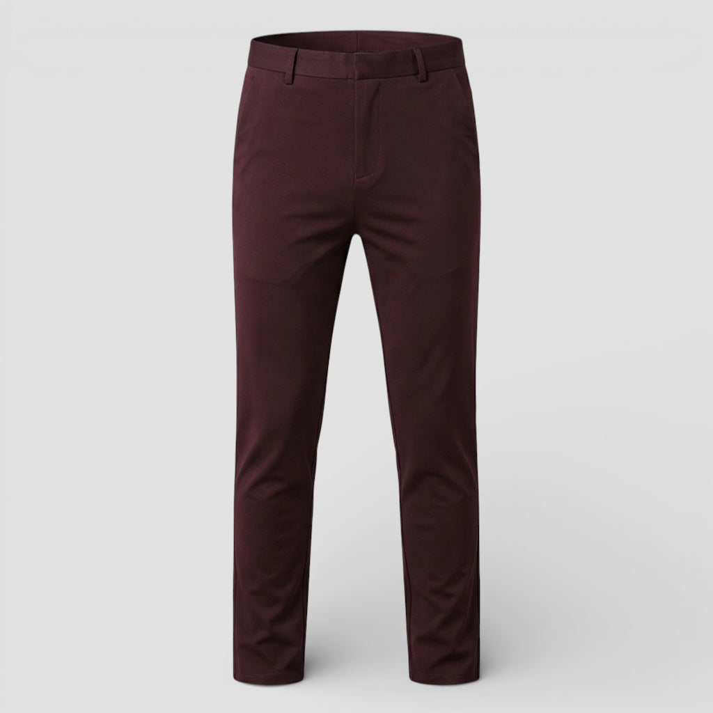 Evermont | Men’s Smart Casual Stretch Pants Straight Fit
