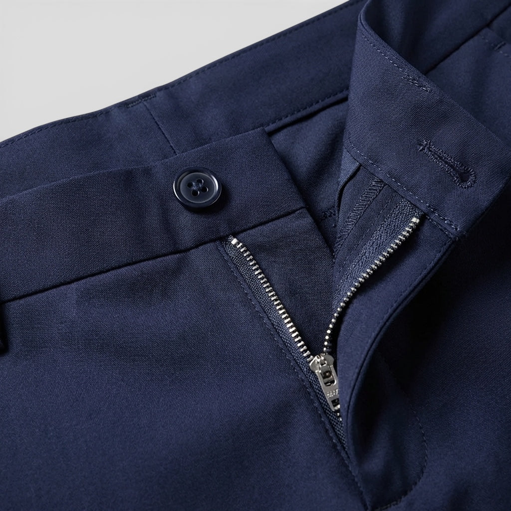 Evermont | Men’s Smart Casual Stretch Pants Straight Fit