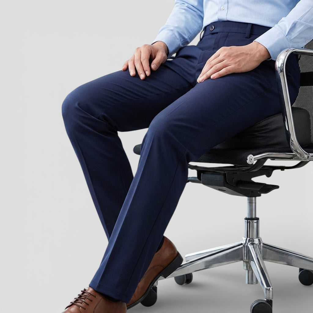 Evermont | Men’s Smart Casual Stretch Pants Straight Fit