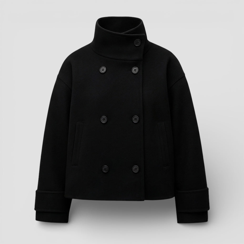 Evermont | Women’s Tailored Short Coat Classic Elegant Outerwear