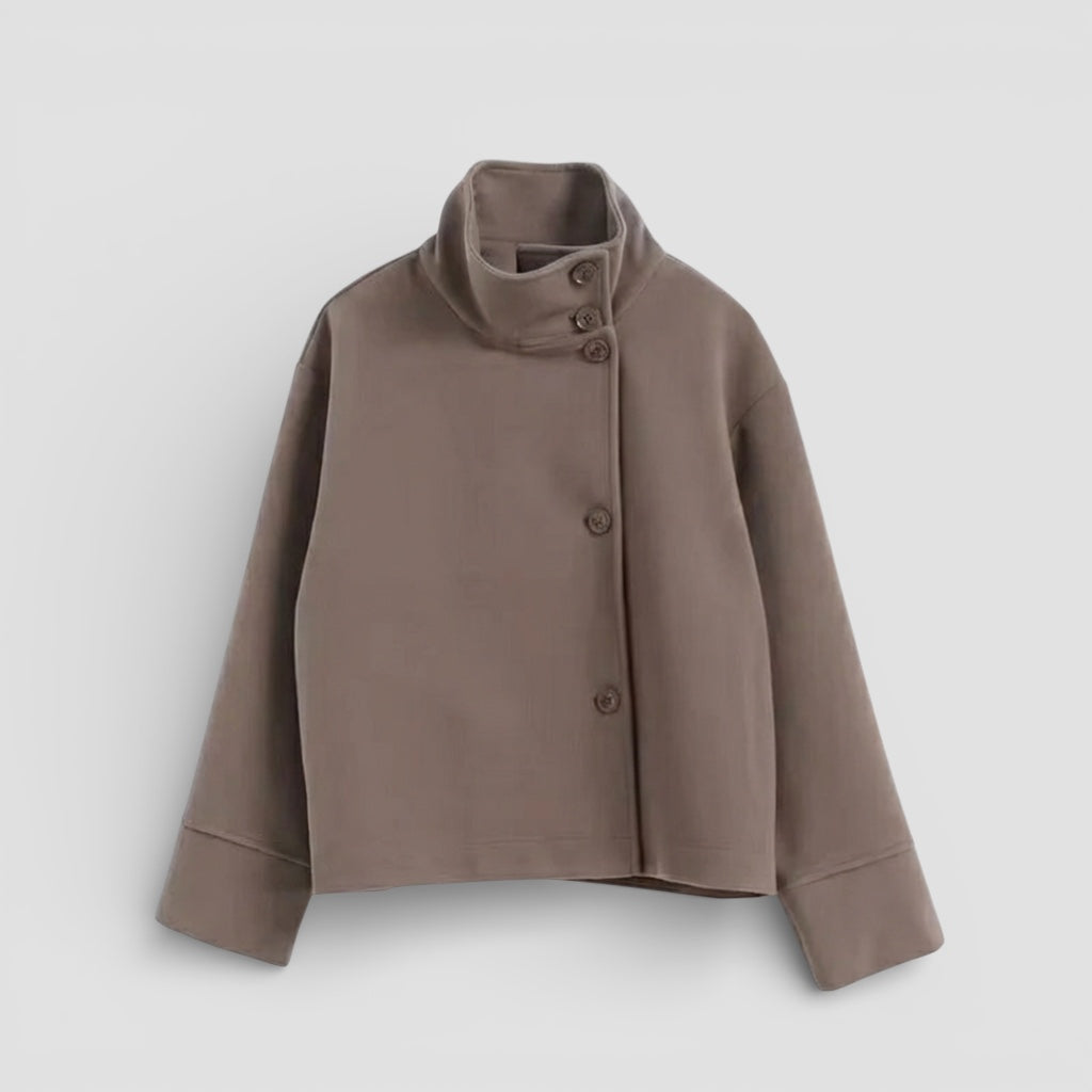 Evermont | Women’s Tailored Short Coat Classic Elegant Outerwear