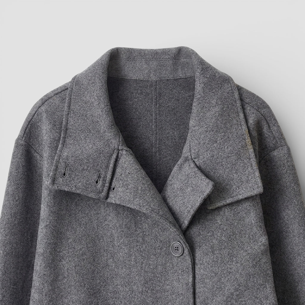 Evermont | Women’s Tailored Short Coat Classic Elegant Outerwear