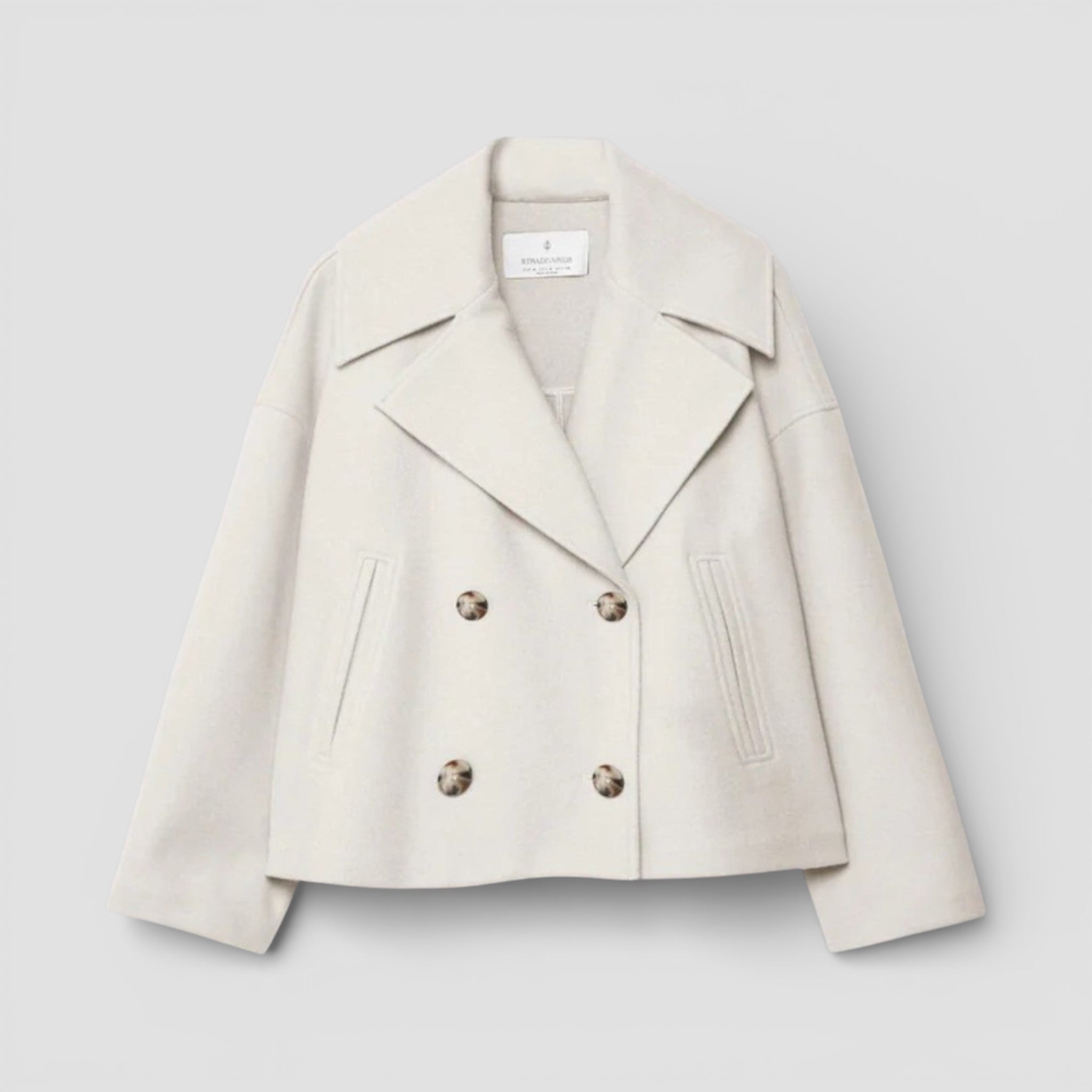 Evermont | Women’s Double-Breasted Coat Structured Classic Fit