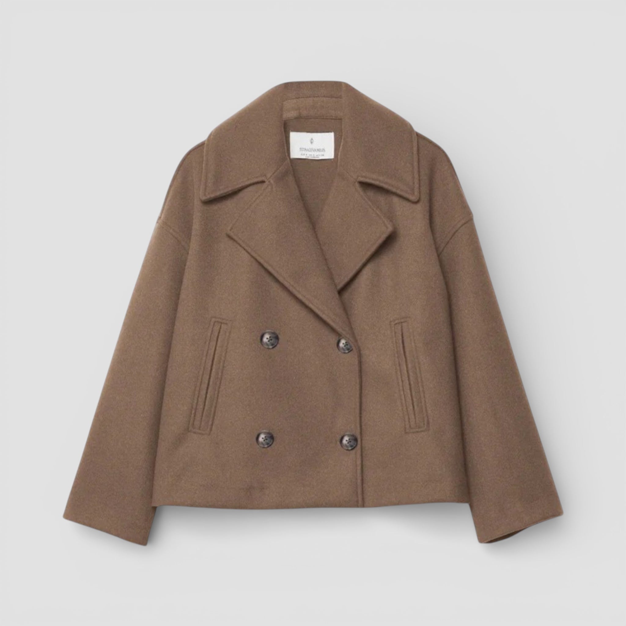Evermont | Women’s Double-Breasted Coat Structured Classic Fit
