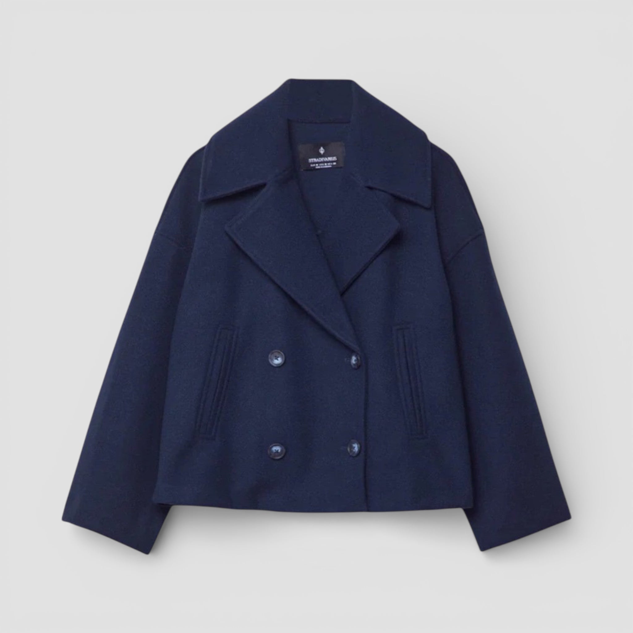 Evermont | Women’s Double-Breasted Coat Structured Classic Fit